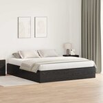 vidaXL Cadre de lit Chêne noir 200 x 200 x 31 5 cm Bois d'ingénierie