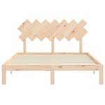 vidaXL Cadre de lit sans matelas 140x190 cm bois de pin massif