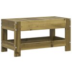 vidaXL Repose-pied de jardin 62x30x32 cm bois de pin imprégné