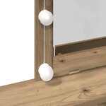 vidaXL Coiffeuse chêne artisanal 80 x 41 x 144 5 cm Bois d'ingénierie