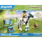 Playmobil - 70515 - cavalier  et poney lewitzer