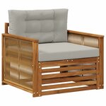 vidaXL Sofa de milieu extérieur Naturel