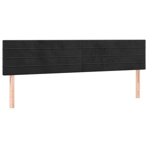 vidaXL Têtes de lit 2 Pièces Noir 90x5x78/88 cm Velours