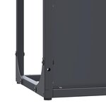 vidaXL Portant de bois chauffage anthracite 25x25x60 cm
