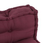 vidaXL Coussin de canapé sur palette 2 Pièces Marron tissu