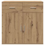 vidaXL Buffet chêne artisanal 79 x 38 x 80 cm Bois d'ingénierie