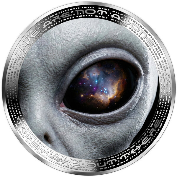 Monnaie ALIEN EYE We Are Not Alone 1 Oz Argent 1000 Francs Cameroon 2026 (PRÉCOMMANDE)