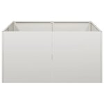 vidaXL Jardinière 80x80x40 cm acier inoxydable