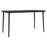 vidaXL Ensemble de salle à manger de jardin 5 pièces en poly rotin noir