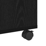 vidaXL Table basse Chêne noir 75 x 75 x 38 cm Bois d'ingénierie