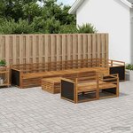 vidaXL Ensemble de canapés d'extérieur 9 Pièces