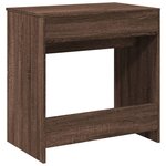 vidaXL Coiffeuse avec miroir chêne marron 73x46 5x120 cm