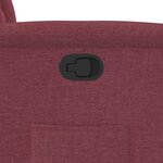 vidaXL Fauteuil inclinable Rouge bordeaux Tissu