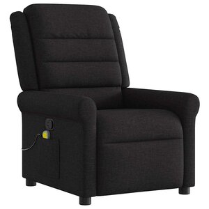 vidaXL Fauteuil de massage inclinable Noir Tissu