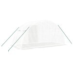 vidaXL Serre avec cadre en acier blanc 8 m² 4x2x2 m
