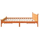 vidaXL Cadre de lit sans matelas cire marron 180x200cm bois pin massif