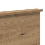 vidaXL Tête de lit Chêne artisanal 135 cm Bois d'ingénierie