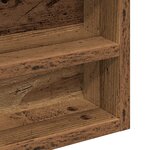 vidaXL Vitrine Cabinet Bois Vieilli 100x8 5x75 cm Bois Aggloméré