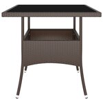 vidaXL Ensemble à manger de jardin 5Pièces Résine tressée Marron