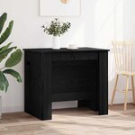 vidaXL Table à dîner 240 x 85 x 75 cm Bois d'ingénierie Chêne noir