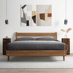 vidaXL Buffets 2 Pièces Chêne fumé 30x30x70 cm Bois d'ingénierie