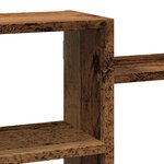 vidaXL Étagère murale vieux bois 129x18x42 cm bois d'ingénierie