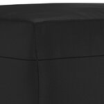 vidaXL Ensemble de canapés 3 Pièces avec coussins Noir Similicuir