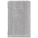 vidaXL Étagères flottantes Gris sonoma MDF Moyenne Montage mural