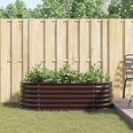 vidaXL Jardinière surélevée Marron 160 x 80 x 44 cm Acier