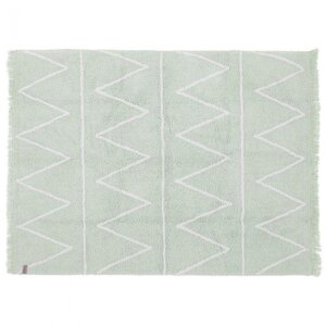 Tapis coton motif Z - vert - 120 x 160