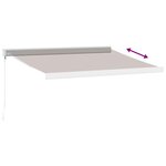 vidaXL Auvent manuel rétractable marron 350x250 cm