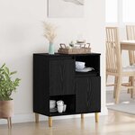 vidaXL Buffet Chêne noir 35 x 60 x 70 cm Bois d'ingénierie