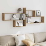 vidaXL Étagère murale chêne artisanal 167 5x18x68 cm bois ingénierie
