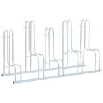 vidaXL Support de vélo au sol autoportant pour 5 vélos acier galvanisé