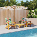 vidaXL Coussins de chaise adirondack lot de 2 multicolore tissu oxford