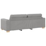 Canapé 3 places vidaXL Gris nuage 180 cm Tissu