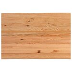 vidaXL Table à manger avec bord naturel 180x100x74cm bois massif chêne