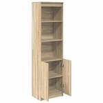 vidaXL Buffet haut chêne sonoma 50x35x180 cm bois d'ingénierie
