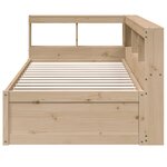 vidaXL Lit bibliothèque sans matelas 90x200 cm bois de pin massif