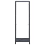 vidaXL Portant de bois chauffage anthracite 34x25x100 cm