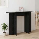 vidaXL Table console Chêne noir 100 x 30 x 75 cm Bois d'ingénierie