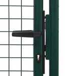 vidaXL Portail de clôture acier 100x150 cm vert
