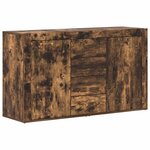 vidaXL Buffet Chêne fumé 120 x 36 x 69 cm Bois d'ingénierie