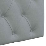 vidaXL Tête de lit suspendue Gris clair Tissu