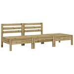 vidaXL Canapé de jardin avec coussins et repose-pied 2 places