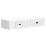 vidaXL Table d'appoint murale Blanc 87 5 x 34 5 x 17 cm