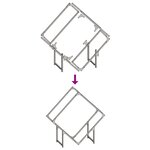 vidaXL Portant de bois chauffage blanc 80x25x80 cm