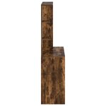 vidaXL Bureau Chêne fumé 78.5 x 37 x 154.5 cm Bois d'ingénierie