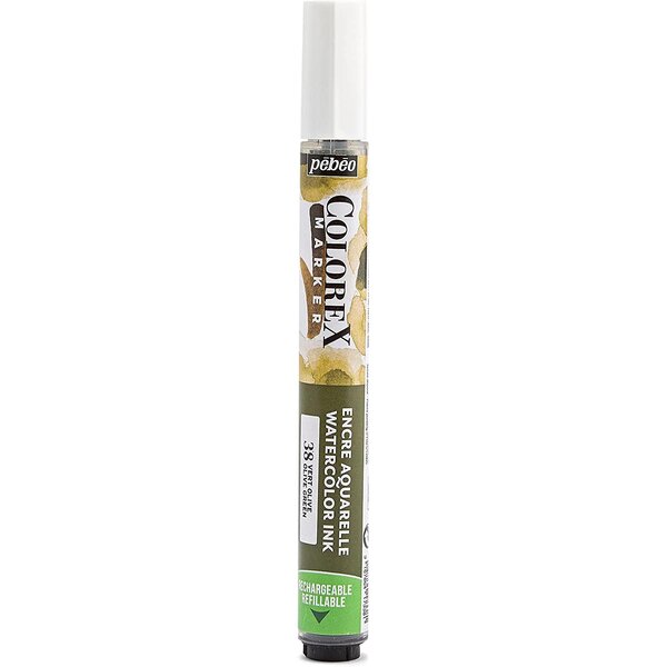 Marqueur encre colorex vert olive pébéo