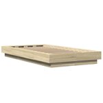 vidaXL Cadre de lit avec lumières LED sans matelas 90x190 cm